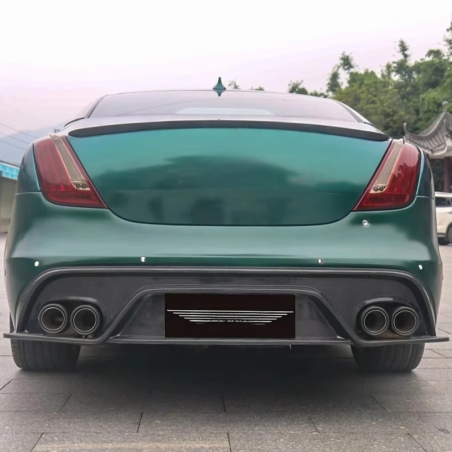 SVR for XJL Body Kit 2009-2020 Half Carbon Fiber Front/Rear Bumpers Side Skirts Exhaust Cut-Outs Bolt-On New